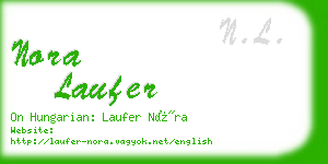 nora laufer business card